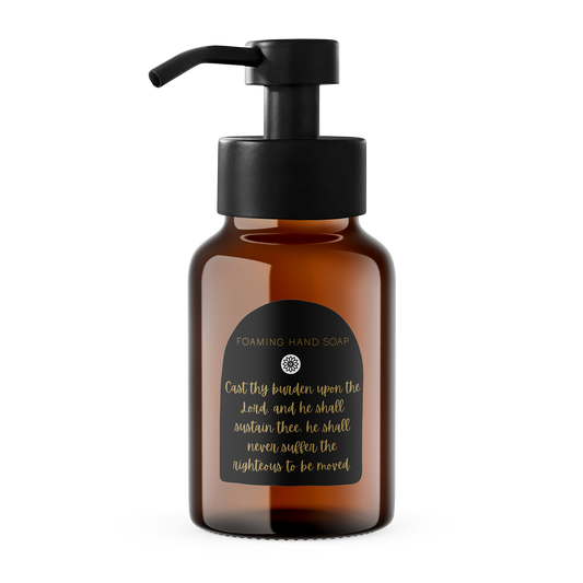 Glass Dispenser - "Cast Thy Burden"