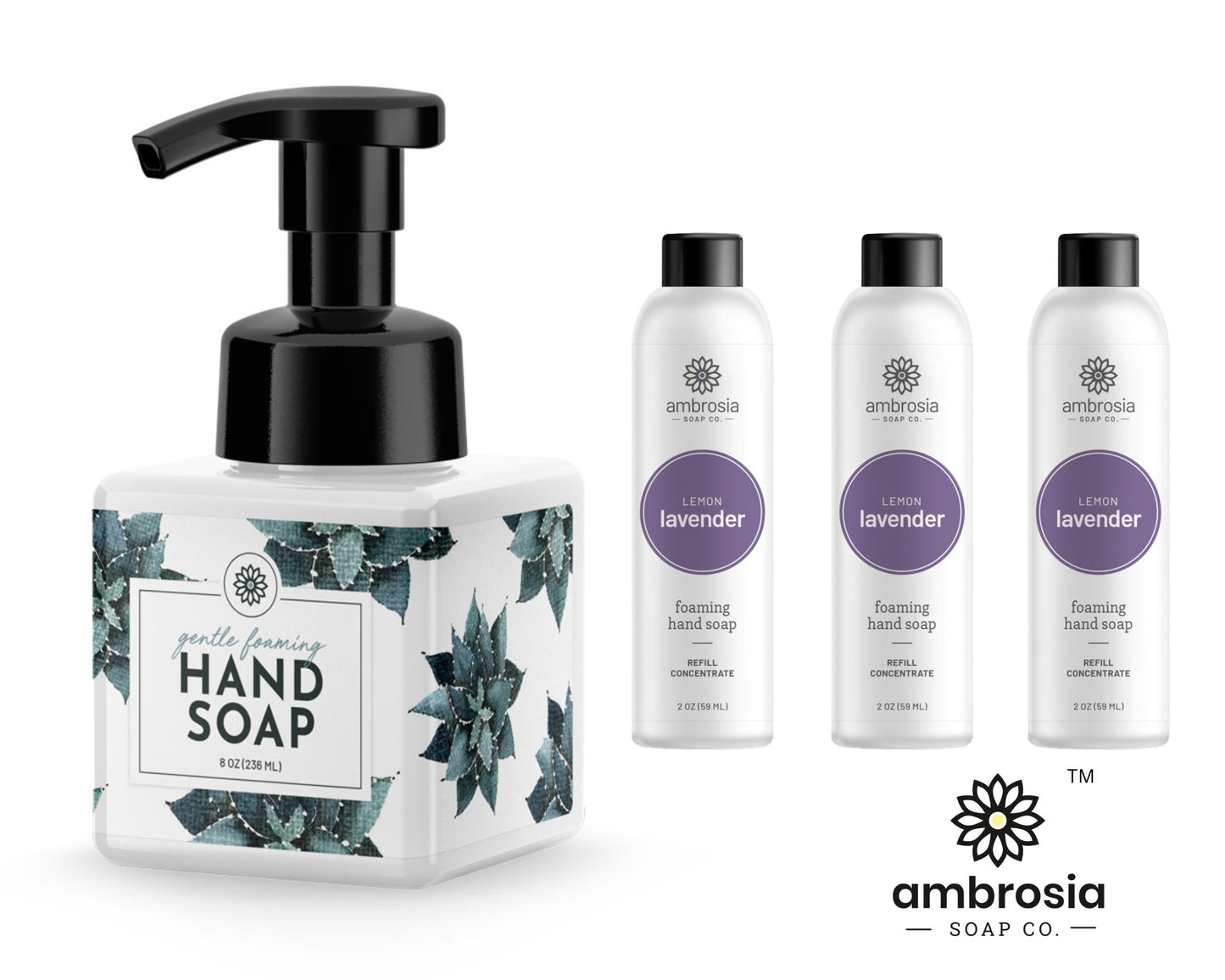 Succulent Dispenser Bundle with 3 concentrates