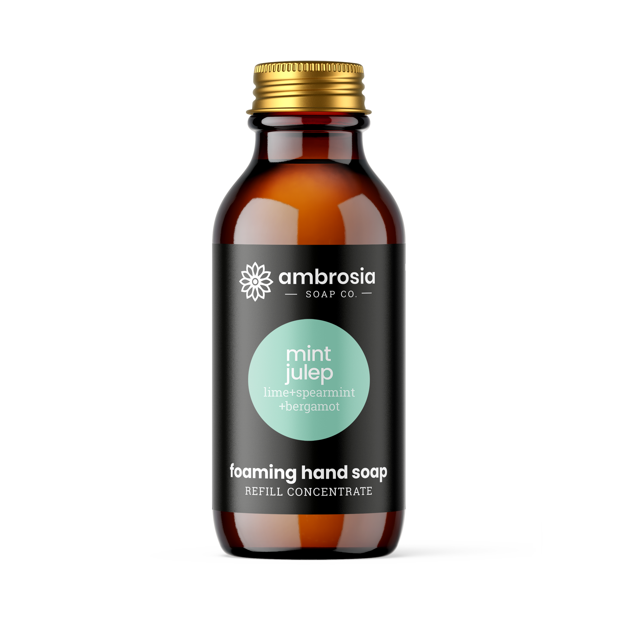 Mint Julep Concentrate, Glass Packaging ambrosia Soap Co.